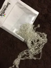 Cadena de eslabón abierto, extensor de cola para joyería DIY, 5 m/lote, 2,5, 2,8, 3,6, 4,8mm