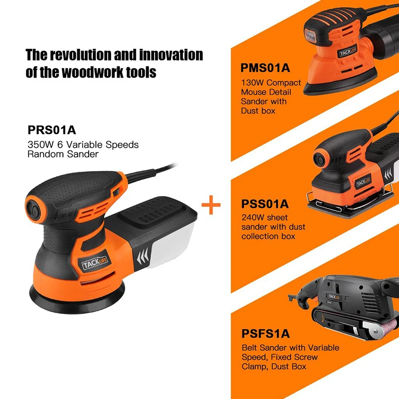 Tacklife 5-inch Random Orbit Sander 