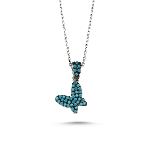 

Silver 925 Sterling Zircon Butterfly Necklace