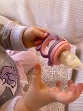 Chupete con mordedor de comida fresca para bebé, tete de alimentación con seguro para la tetina, pezón de alimentación para niños