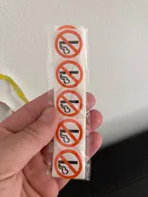 Pegatina de Peligro wad, papel artístico divertido, advertencia para No fumar, calidad Superior al por mayor, 50 Uds./wad