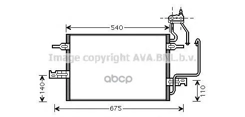 Радиатор Кондиционера Внешний Ava арт. OL5349