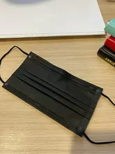 10-200 Uds desechable médico boca máscara Anti polvo máscara negra 3 capas no tejida respirar Facial máscara de filtro máscara quirúrgica