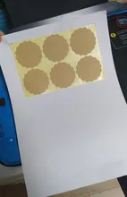 Pegatinas Vintage de marca Kraft para manualidades, sobres adhesivos hechos a mano, sello adhesivo de sello, color blanco, varios, 100 Uds.