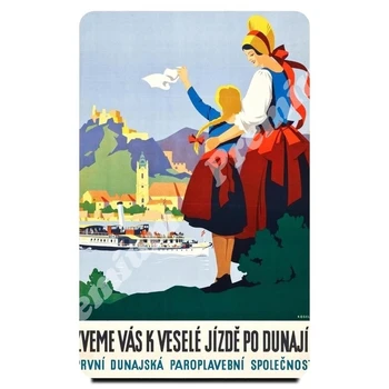 

Austria souvenir magnet vintage tourist poster