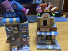LOZ Mini Blocks Christmas-Toy Architectures-Models Building-Quiz Coffee-Shop City-View