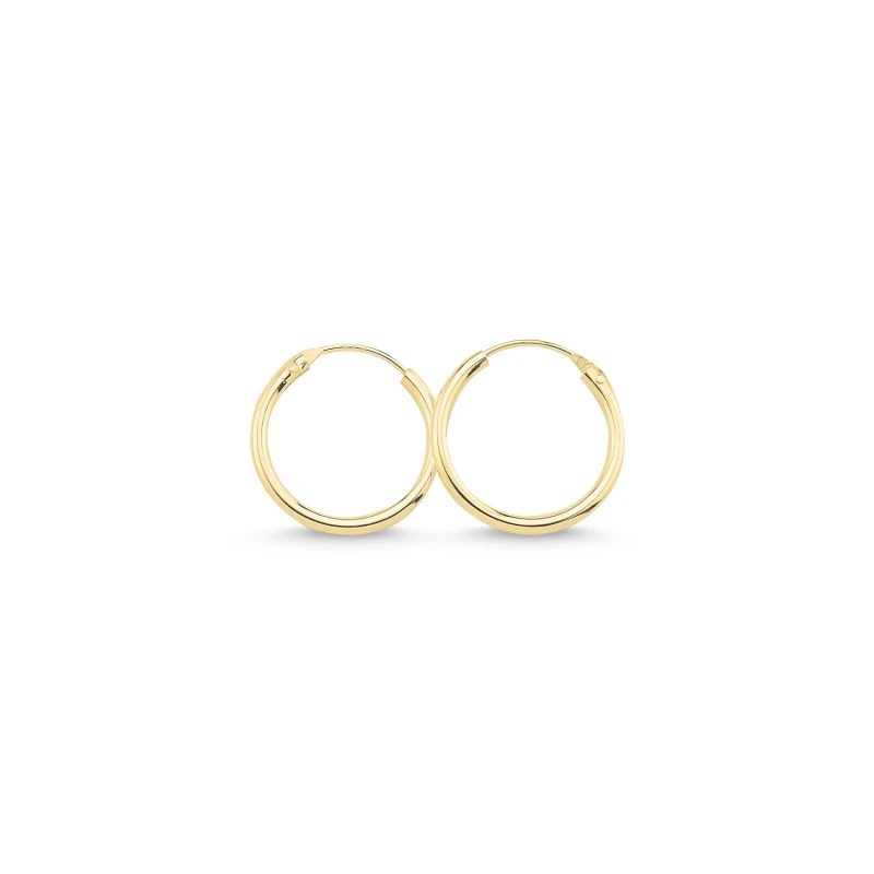 

Silver 925 Sterling 16mm Simple Ring Earrings