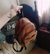 Mini mochila de pana para mujer, bolso cruzado pequeño para adolescente, bolsos de tela a rayas, bolsos de hombro de tela, monedero para teléfono