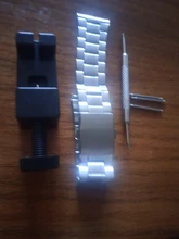Mm 16mm 18mm 20mm 22mm 24mm eslabón de acero inoxidable bandas para reloj correa de reloj de pulsera cierre Luz de reemplazo banda de peso