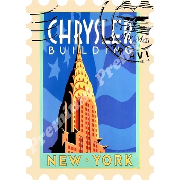 

New York souvenir magnet vintage tourist poster
