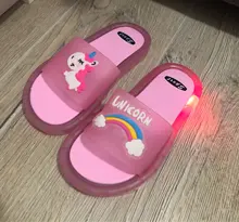 Zapatillas LED para niños y niñas, sandalias de baño para bebés, zapatos ligeros, 2020