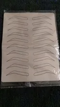 Tatuaje de látex para práctica de cejas, piel falsa, maquillaje permanente, tatuajes para cejas, entrenamiento, suministros de Microblading, 1 Uds.