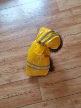 Verano al aire libre cachorro mascotas abrigo de lluvia S-XL con capucha chaquetas impermeables PU impermeable para perros y gatos ropa venta al por mayor # F #40JE14