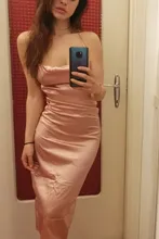 Vestido de satén de neón con cordones para mujer, vestido midi largo ajustado vintage con Espalda descubierta, trajes de fiesta, ropa de fiesta sexy