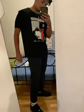 Camiseta de Manga Tokio Ghoul Anime para hombre, camisa holgada de dibujos animados de Kaneki Ken, de algodón, nueva