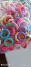 Cinta para el pelo pequeña para niña, diademas infantiles de colores, elásticas, de nailon, accesorios para el cabello, 50/100 Uds.