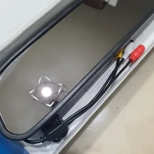 5 pulgadas TFT LCD HD800 * 480 pantalla Monitor coche espejo Monitor para estacionar marcha atrás con 2 entrada de vídeo retrovisor Cámara opcional