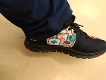 ELVISWORDS-zapatillas deportivas Kawaii con dibujo de enfermera para mujer, zapatos planos informales para la salud, diseño paramédico, transpirables, 2021