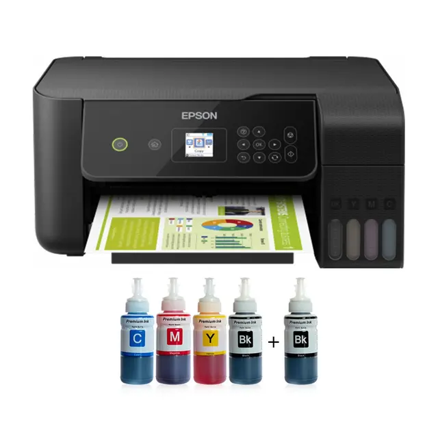 Epson Tank L3160 Photoink Ink Printer Ending Catridges Kartuşsuz Print Low Cost Color Print Scanner Print|Ink Cartridges| - AliExpress