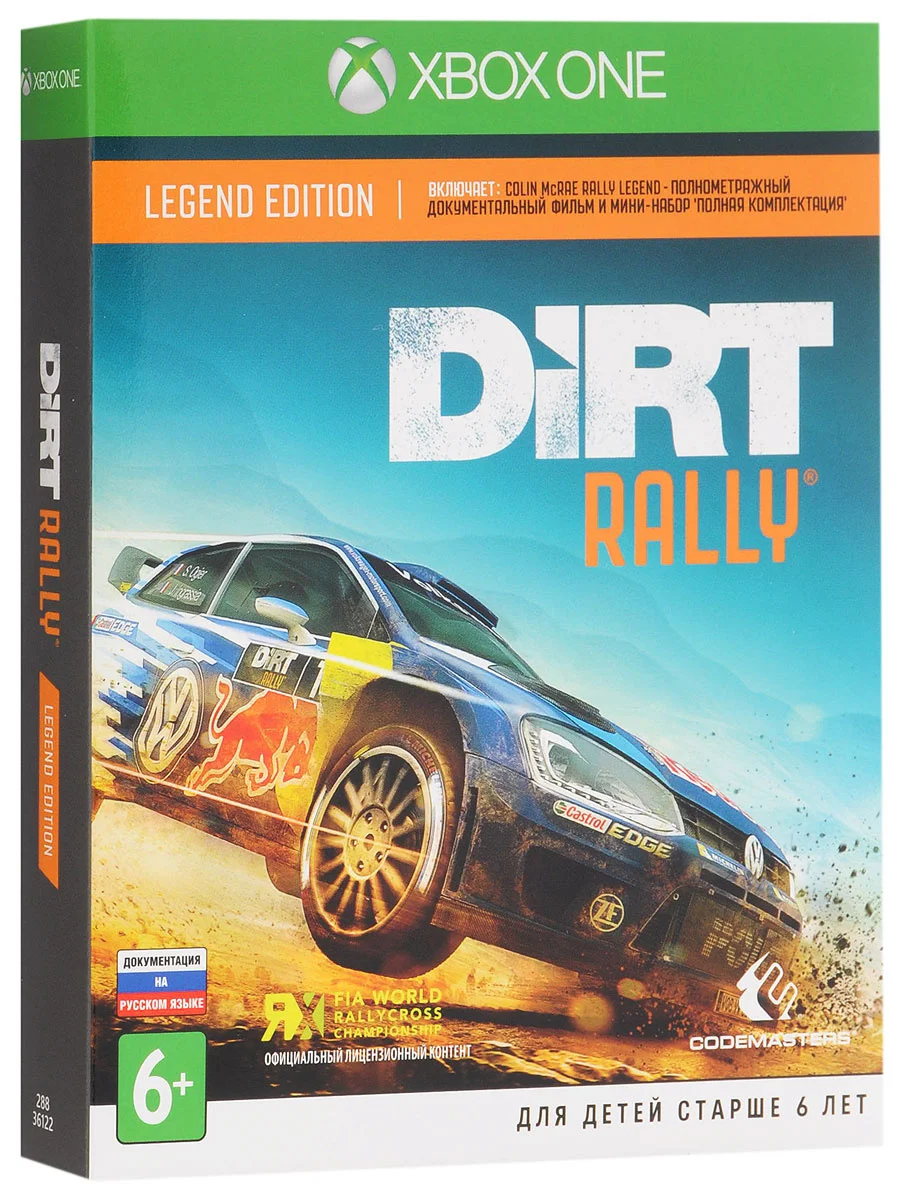 New sealed Xbox One Dirt Rally legend edition special Rus | Электроника