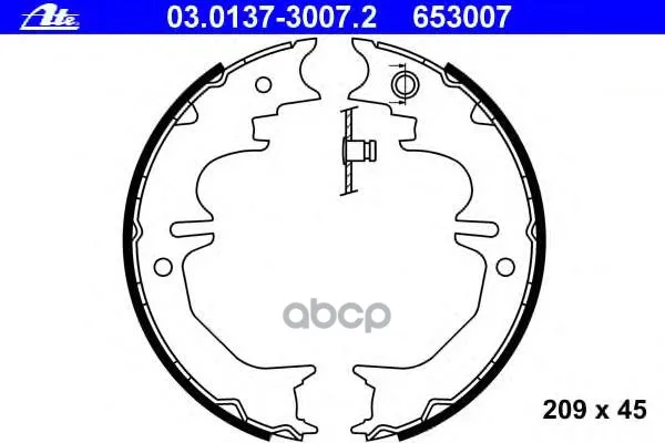 Колодки Тормозные Стояночного Тормоза Lexus Gx 470(J12)(01-09) Ate арт. 03.0137-3007.2