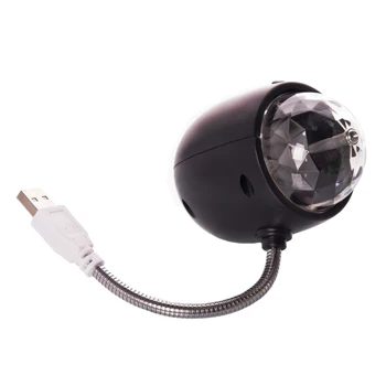 

Disco Ball mini-6-usb (RGB), dancing party, holiday, multicolour ball music projection.