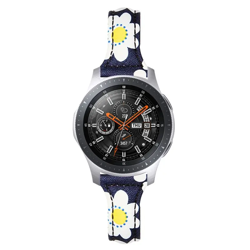 OULUCCI 22 мм ремешок для часов из натуральной кожи для samsung galaxy watch 46 мм браслет ремешок для huami amazfit bip ремешок