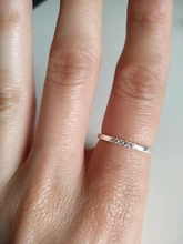 INZATT-Anillo redondo minimalista de plata de ley 925 con circón, accesorios sencillos, joyería fina bonita, 2019