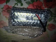 Barra de luz LED de 7 pulgadas para conducción todoterreno, haz combinado de 3 filas para barco, coche, Tractor, camión, 4x4, SUV, 12V y 24V, 2 uds.