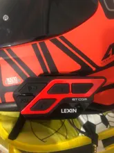 LEXIN-Intercomunicador con bluetooth 5,0 para casco, auriculares resistentes al agua de 1200m para 2 conductores de 6 colores, modelo LEXIN ET COM, 1 unidad
