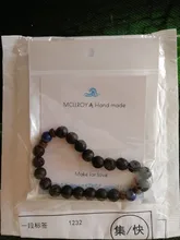 Pulsera de cuentas estilo tibetano para hombre, brazalete de abalorios, piedra de luna, diseño lava, buda, budista, chacras