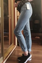 Luckinyoyo jean mujer mamá pantalones vaqueros de estilo boyfriend para mujer cintura alta con push up de gran tamaño damas jeans denim 5xl 2020