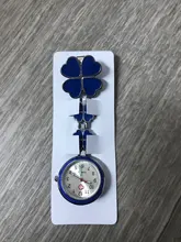Clover-reloj colgante con Clip para enfermera, Accesorio luminoso de bolsillo para médico, enfermera, 4 colores, 1 Uds.
