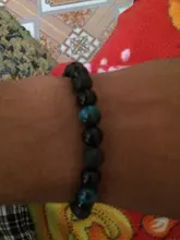 Tigre Natural obsidiana ocular hematita brazaletas con cuentas para hombre magnético de protección de la salud equilibrio pulseras mujeres curación alma joyería