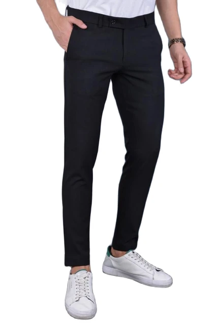 Bürke Men's Navy Blue Color Italian Cut Quality Flexible Lycra Fabric Ankle  Length Trousers - Trendyol