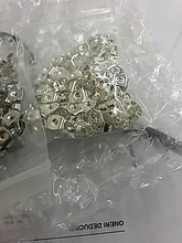 Pendientes de acero inoxidable con forma de mariposa rosa, Tuercas para pendientes, tope, color dorado y plateado, 6x100mm, 4,5 Uds.