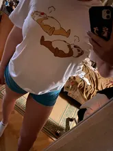 Camiseta Harajuku para mujer, Tops de manga corta con Chip y Dale, camisetas informales para mujer