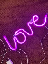 Sign-Lamp Battery-Box Nightlight Led-Neon-Lights Christmas Wedding Double-Powered Love-Shape