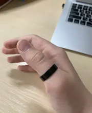 Anillos de acero inoxidable para mujer y hombre, joyería de boda, color negro, ancho de 6mm