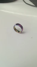 QianBei-anillo de acero inoxidable 316L para hombre y mujer, sortija de fiesta colorida de alto pulido, 2018