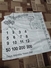 Manta de crecimiento mensual para bebé recién nacido, utilería de fotografía, fondo de tela conmemorativa, alfombra, accesorios para bebé recién nacido