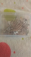 AliLeader-alfileres plateados de buena calidad para hacer pelucas, agujas de pelo de costura, 38mm de largo, 50 uds.
