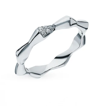 

Silver ring with cubic zirconia sunlight sample 925
