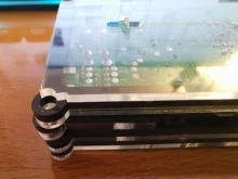 Cubierta de acrílico transparente/transparente y Funda negra para Raspberry Pi 4 modelo B, con ventilador de refrigeración para Raspberry Pi 4B