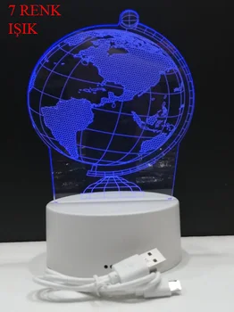 

3D Illuminated Globe Night Light