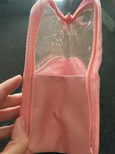 Bolsa de cosméticos con soporte para mujer, bolsa de maquillaje transparente con cremallera, organizador de viaje para brochas de maquillaje, 1 unidad