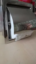 Roll-Paper-Box Toilet Stainless-Steel Concealable Wall-Mounted Chrome HILIFE Polished