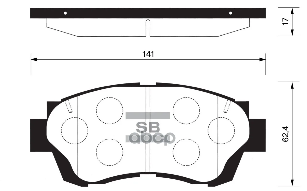 Колодки Тормозные Передние Sangsin Brake Sp1138 Sangsin brake арт. SP1138