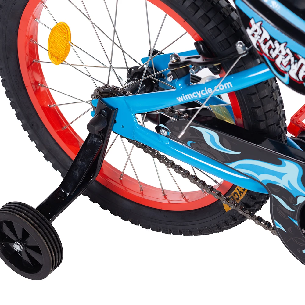 Велосипед детский с тренировочными колесами Wimcycle Burner 18&quot|Велосипед| |
