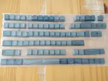 PBT Keycap Keyboard-Key-Cap Mx-Switches Cherry-Profile Gray Dolch Double-Shot Black Blue